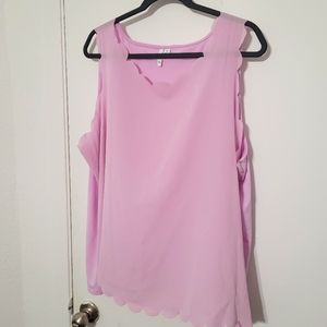 Flowy sleeveless blouse